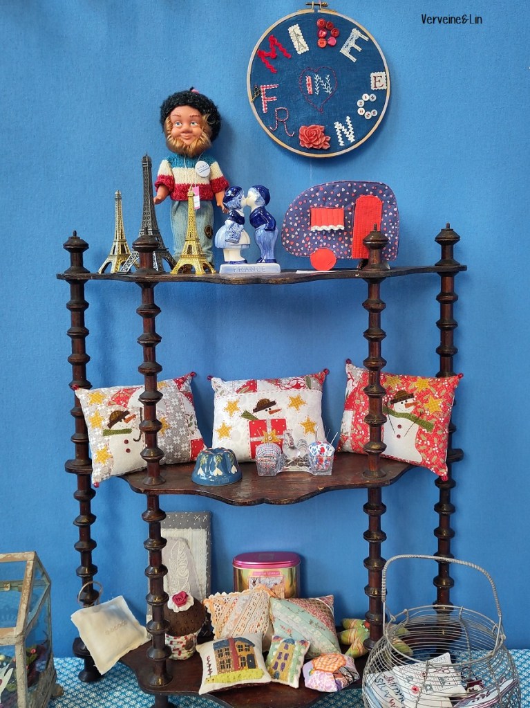 décor du coin des blogueuses au salon Pour l'Amour du Fil 2024