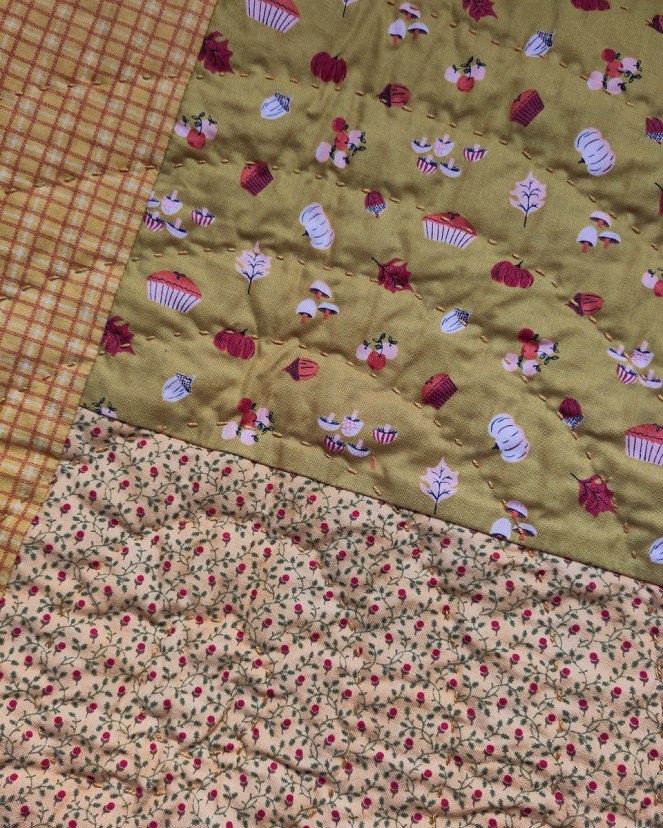 big stitch quilting au coton perlé