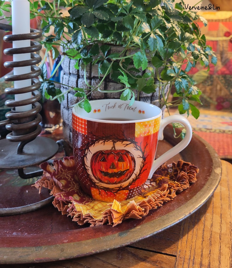 sous-tasse en patchwork 