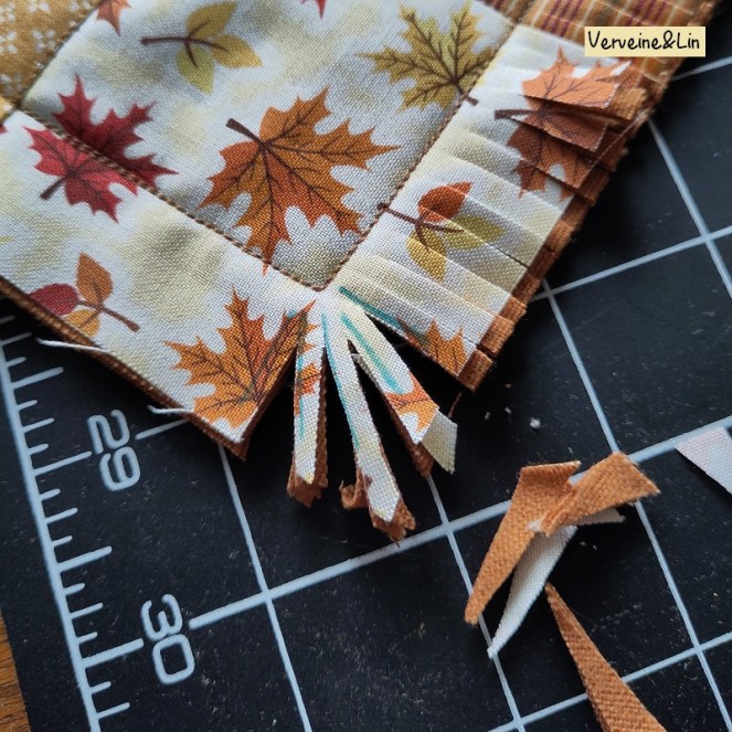 tutoriel dessous de tasse façon rag quilt